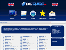 Tablet Screenshot of bigguide.co.uk